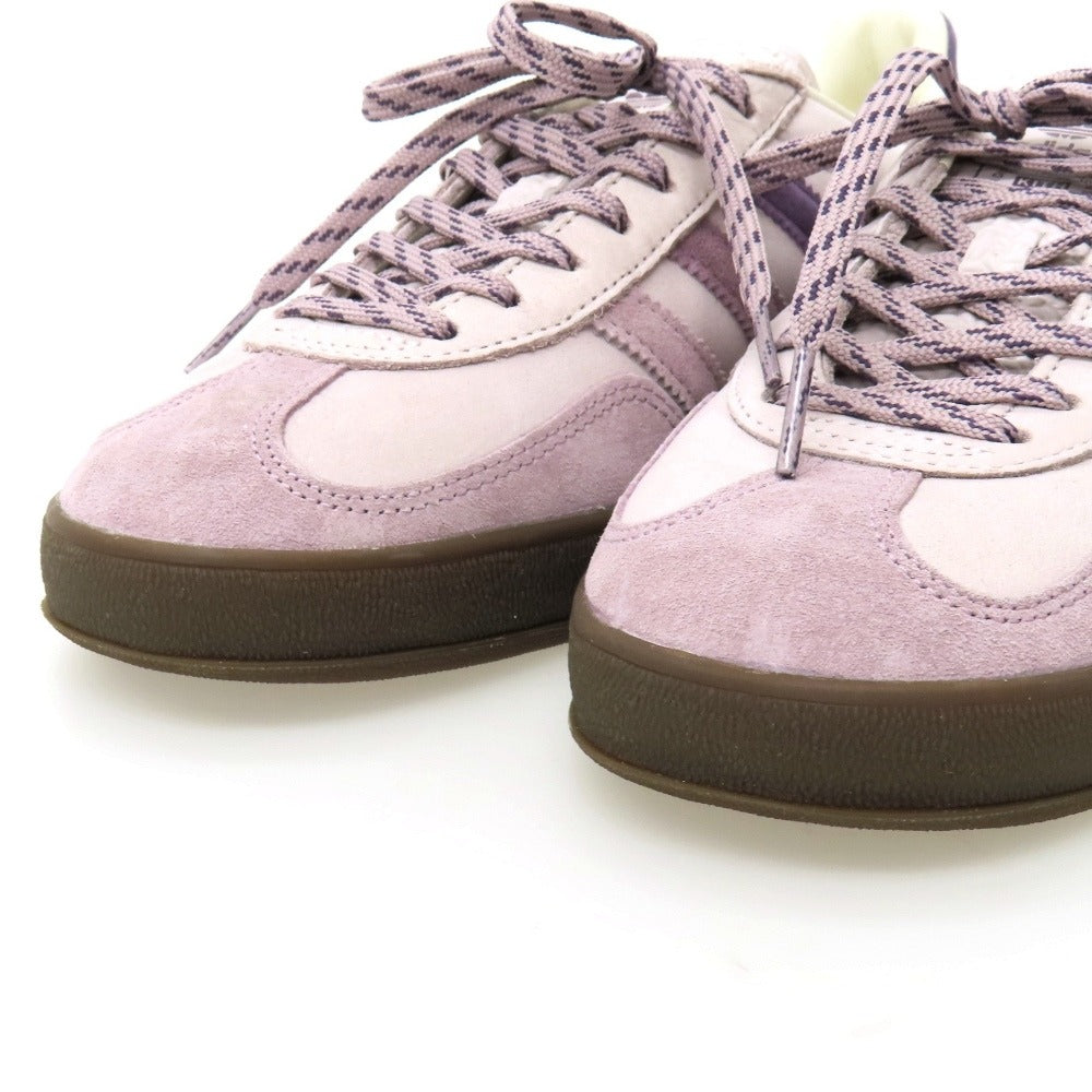 【中古】【未使用】キス KITH × adidas GAZELLE INDOOR レザー スニーカー ライトパープル【サイズ27cm】【 状態ランクS 】【 メンズ 】