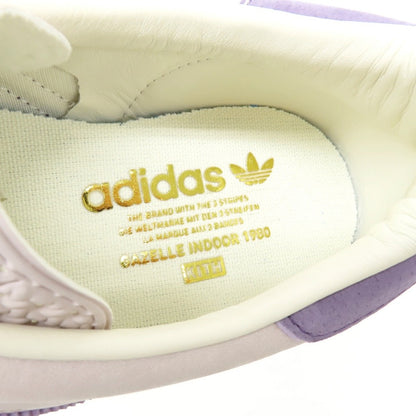 【中古】【未使用】キス KITH × adidas GAZELLE INDOOR レザー スニーカー ライトパープル【サイズ27cm】【 状態ランクS 】【 メンズ 】