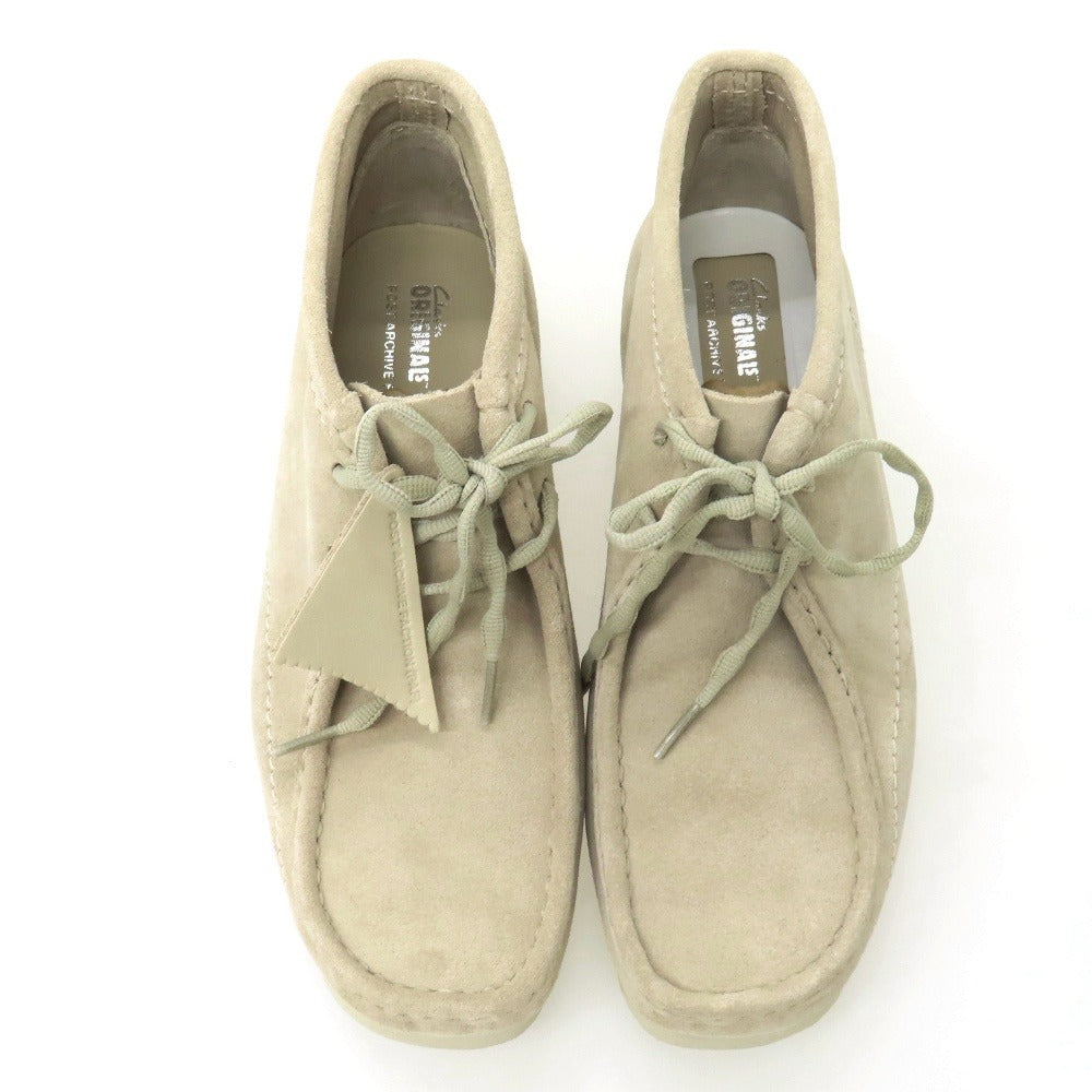 【中古】【未使用】ポスト アーカイブ ファクション POST ARCHIVE FACTION × CLARKS 2025年秋冬 WallabeeBT PAF スエード ブーツ ライトベージュ【サイズUK8】【 状態ランクS 】【 メンズ 】
