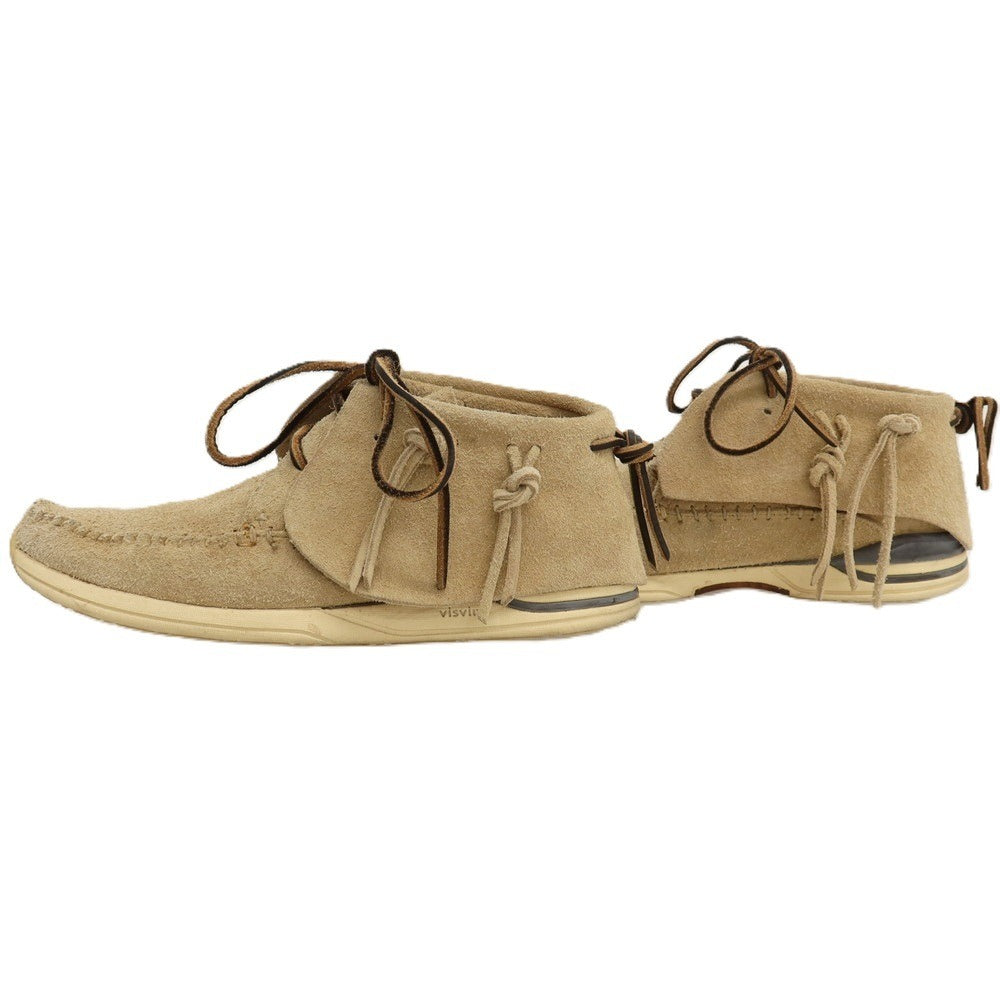 【中古】ビズビム VISVIM スエード モカシン ベージュ【サイズUS9.5】【 状態ランクC 】【 メンズ 】
