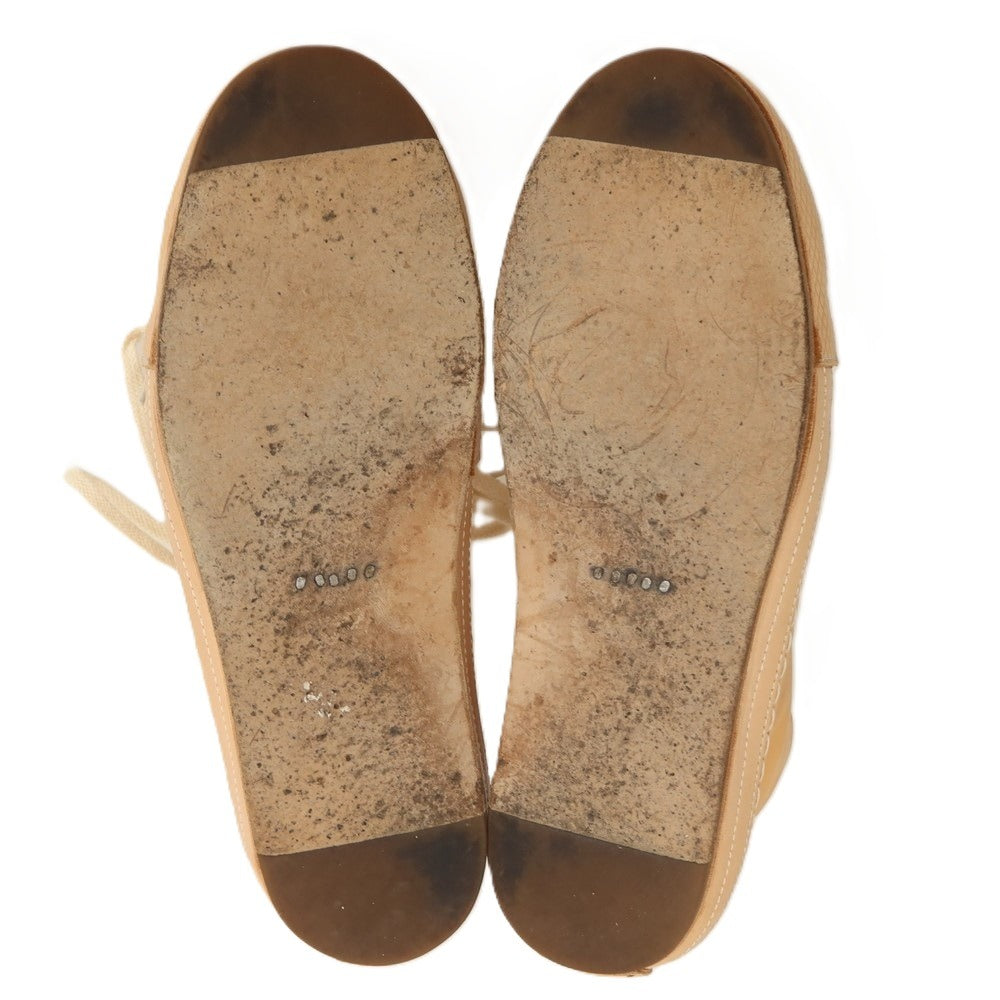 【中古】エンダースキーマ Hender Scheme レザー スニーカー ベージュブラウン【サイズ5】【 状態ランクC 】【 メンズ 】