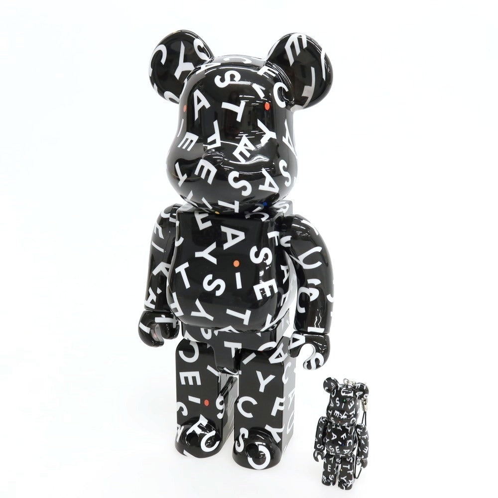 【中古】ケースティファイ CASETiFY × BE@RBRICK 10周年記念 フィギュア ブラックxホワイト【サイズ400％ &amp; 100%】【 状態ランクA 】【 メンズ 】