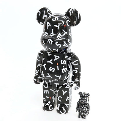 【中古】ケースティファイ CASETiFY × BE@RBRICK 10周年記念 フィギュア ブラックxホワイト【サイズ400％ &amp; 100%】【 状態ランクA 】【 メンズ 】