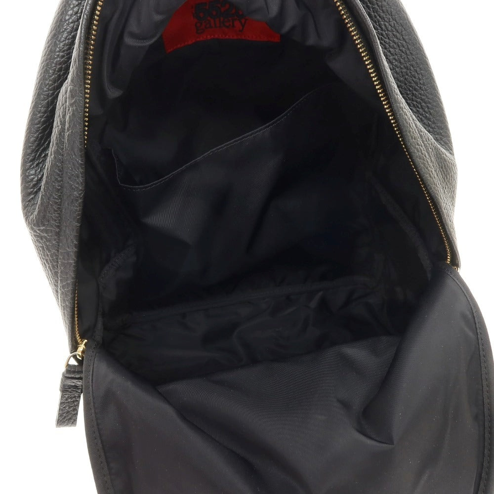 【中古】ゴーゴーニーゴーギャラリー 5525gallery × PORTER レザー バックパック・リュック ブラック【 状態ランクB 】【 メンズ 】