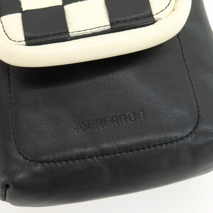 【中古】アーダーエラー ADER error 羊革 シープスキン レザー ショルダーバッグ ブラックxホワイト【 状態ランクB 】【 メンズ 】