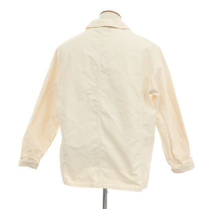 【中古】イーティーエス マテリオ Ets.MATERIAUX × Letiquette コットン フレンチ ワークジャケット オフホワイト【サイズ2】【 状態ランクB 】【 メンズ 】