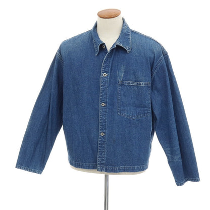 【中古】ア プレッセ A.PRESSE コットン US NAVY デニムジャケット ブルー【サイズ2】【 状態ランクB 】【 メンズ 】