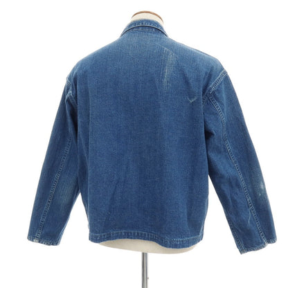 【中古】ア プレッセ A.PRESSE コットン US NAVY デニムジャケット ブルー【サイズ2】【 状態ランクB 】【 メンズ 】