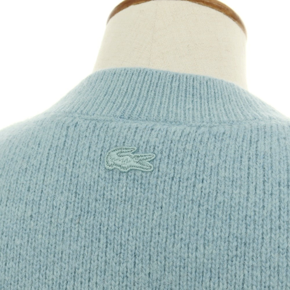 【中古】ラコステ LACOSTE × GOLF LE FLEUR ナイロンアルパカウール Vネック ニットベスト ライトブルー【サイズM】【 状態ランクA 】【 メンズ 】