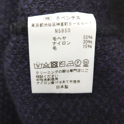 【中古】サウスツーウェストエイト South2 West8 モヘヤナイロンウール クルーネック プルオーバーニット ブラックxパープル【サイズS】【 状態ランクB 】【 メンズ 】