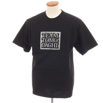【中古】ブラックアイパッチ BlackEyePatch × Team Tomodachi コットン ラインストーン クルーネック 半袖Ｔシャツ ブラック【サイズM】【 状態ランクA 】【 メンズ 】