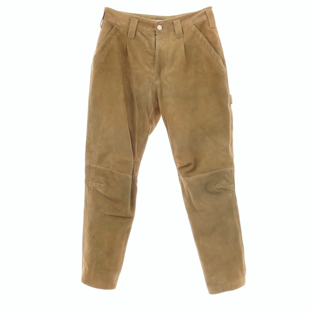 【中古】ノンネイティブ nonnative 2026年春夏 ゴートレザー スエード ペインターパンツ ワークパンツ ベージュ【サイズ1】【 状態ランクA 】【 メンズ 】
