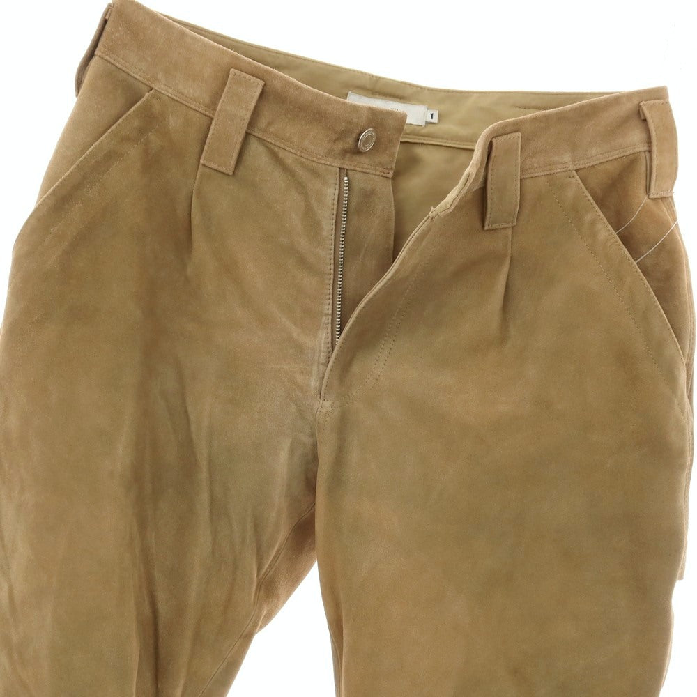 【中古】ノンネイティブ nonnative 2026年春夏 ゴートレザー スエード ペインターパンツ ワークパンツ ベージュ【サイズ1】【 状態ランクA 】【 メンズ 】