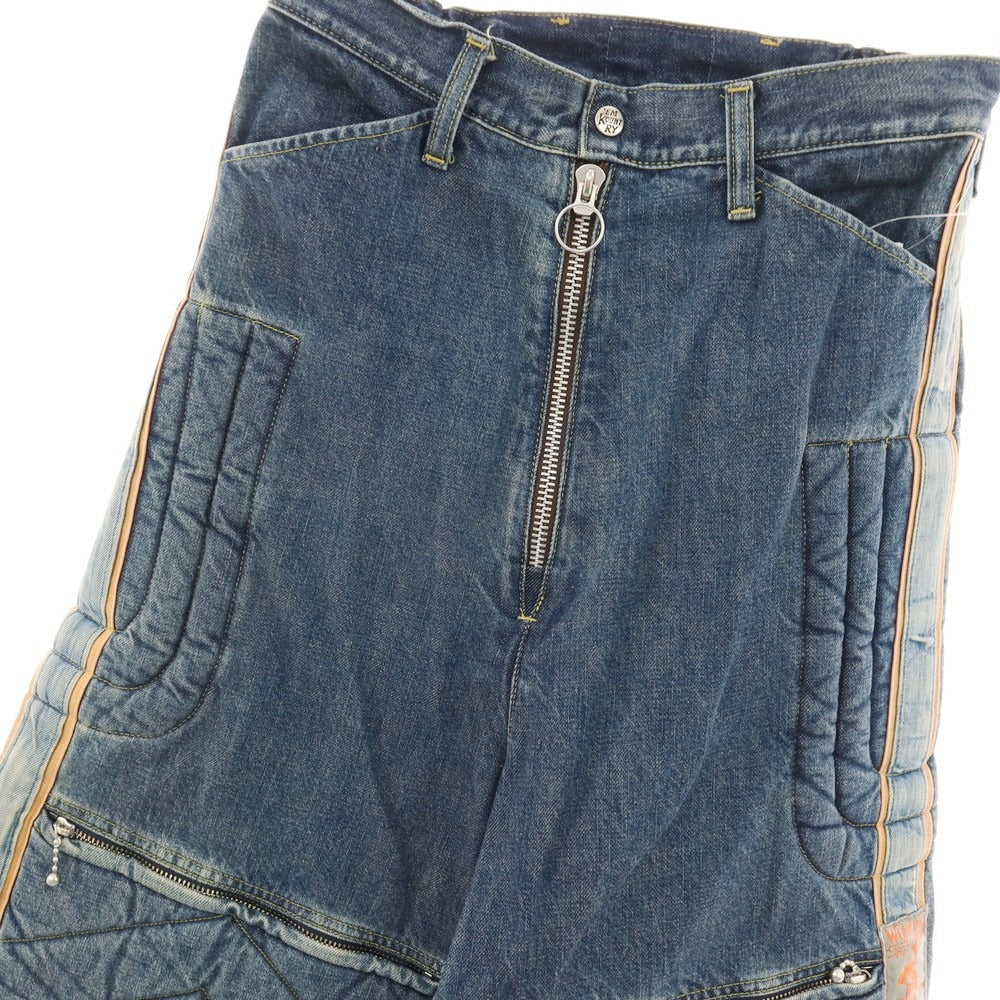 【中古】キャピタル KAPITAL KOUNTRY モトクロスパンツ デニムパンツ ジーンズ ブルー【サイズ2】【 状態ランクB 】【 メンズ 】
