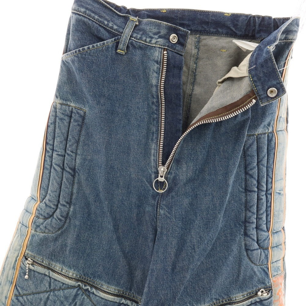 【中古】キャピタル KAPITAL KOUNTRY モトクロスパンツ デニムパンツ ジーンズ ブルー【サイズ2】【 状態ランクB 】【 メンズ 】