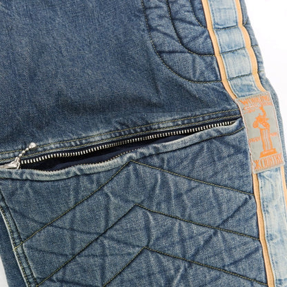 【中古】キャピタル KAPITAL KOUNTRY モトクロスパンツ デニムパンツ ジーンズ ブルー【サイズ2】【 状態ランクB 】【 メンズ 】