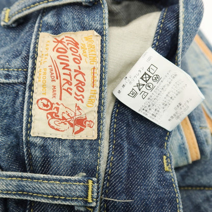 【中古】キャピタル KAPITAL KOUNTRY モトクロスパンツ デニムパンツ ジーンズ ブルー【サイズ2】【 状態ランクB 】【 メンズ 】
