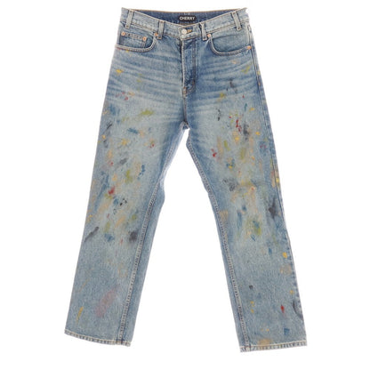 【中古】チェリー ロサンゼルス Cherry Los Angeles コットン ペイントスプラッター デニムパンツ ジーンズ ブルー【サイズ30】【 状態ランクB 】【 メンズ 】