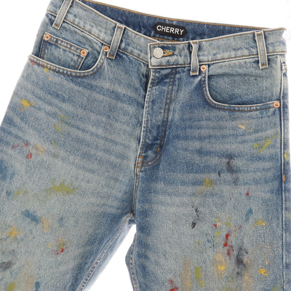 【中古】チェリー ロサンゼルス Cherry Los Angeles コットン ペイントスプラッター デニムパンツ ジーンズ ブルー【サイズ30】【 状態ランクB 】【 メンズ 】