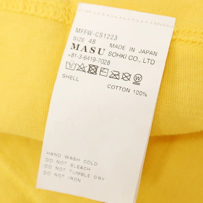 【中古】エムエーエスユー MASU コットン クルーネック 半袖Ｔシャツ イエロー【サイズ48】【 状態ランクB 】【 メンズ 】