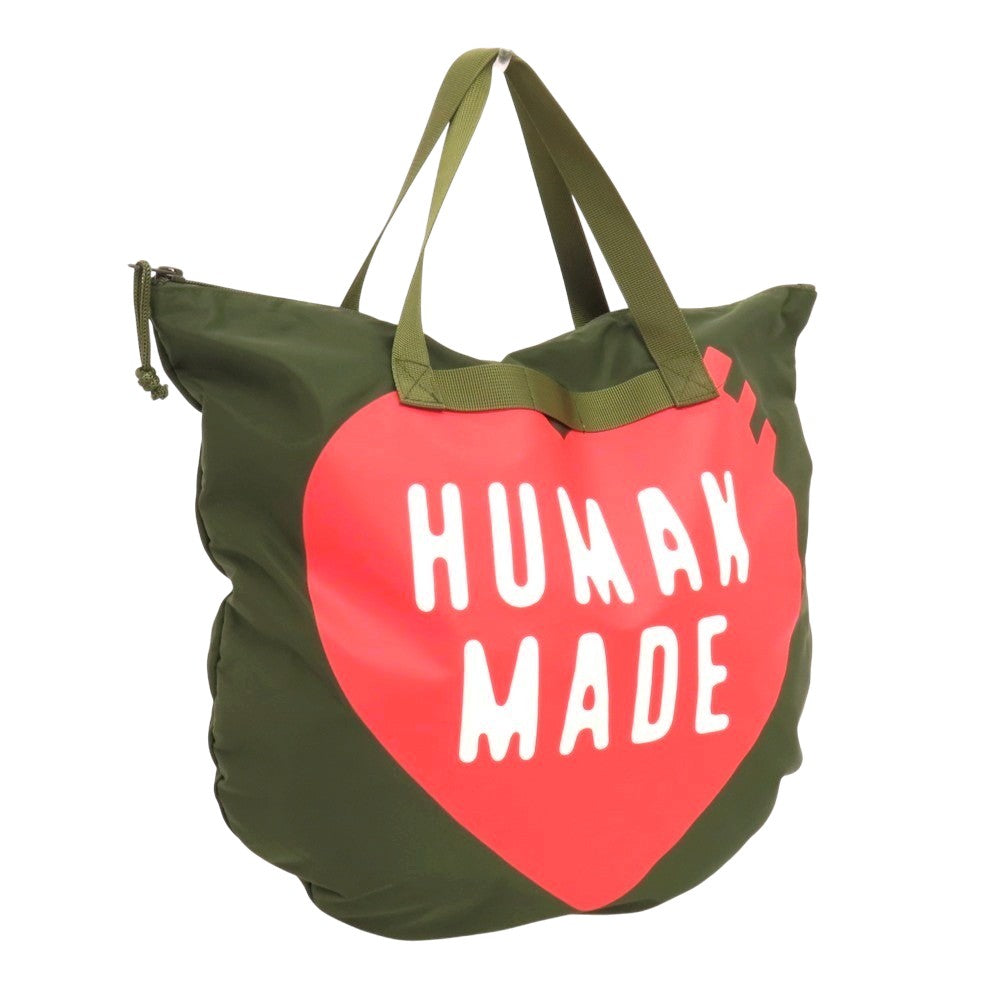 【中古】ヒューマンメイド HUMAN MADE ナイロン ヘルメットバッグ トートバッグ オリーブグリーン【 状態ランクB 】【 メンズ 】