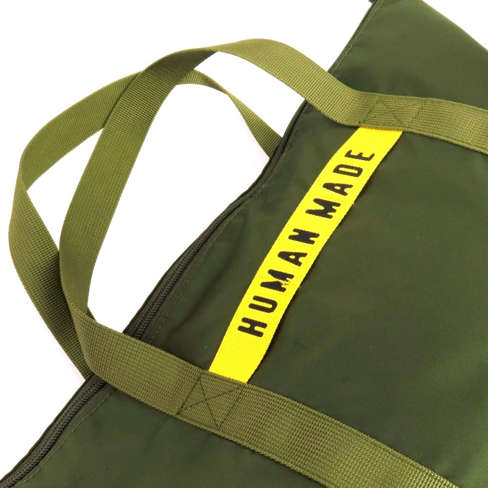 【中古】ヒューマンメイド HUMAN MADE ナイロン ヘルメットバッグ トートバッグ オリーブグリーン【 状態ランクB 】【 メンズ 】
