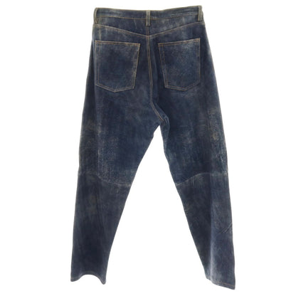 【中古】セブン バイ セブン SEVEN BY SEVEN 2026年春夏 URBAN RESEARCH別注 アンティーク加工 レザー 5ポケットパンツ ネイビー【サイズ表記なし（M位）】【 状態ランクA 】【 メンズ 】