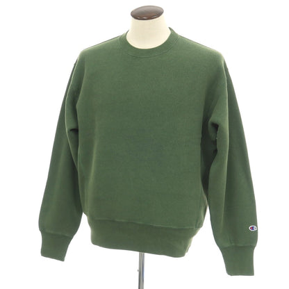 【中古】【未使用】チャンピオン Champion 2025年秋冬 URBAN RESEARCH別注 ウォッシュ加工 リバースウィーブ スウェット グリーン【サイズL】【 状態ランクS 】【 メンズ 】