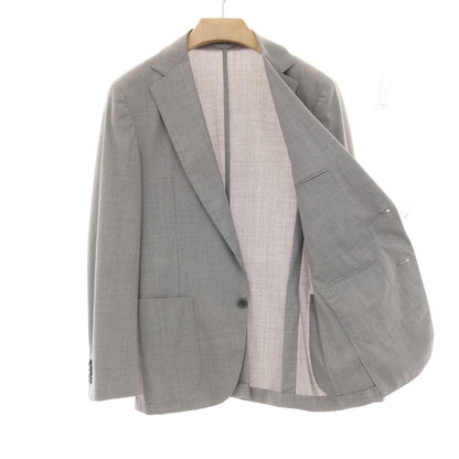 【中古】ベルベスト Belvest TOMORROWLAND別注 ストレッチ ウール 2つボタンスーツ ライトグレー【サイズ48】【 状態ランクC 】【 メンズ 】