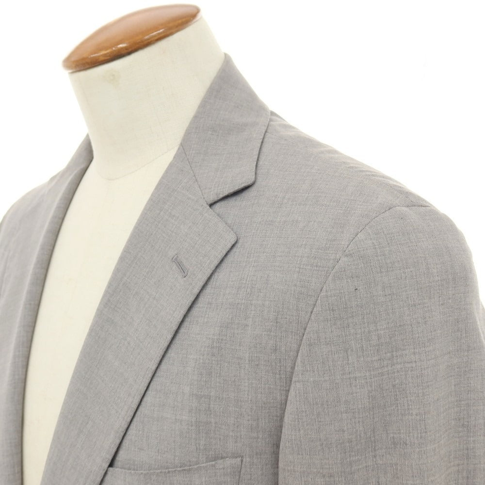 【中古】ベルベスト Belvest TOMORROWLAND別注 ストレッチ ウール 2つボタンスーツ ライトグレー【サイズ48】【 状態ランクC 】【 メンズ 】