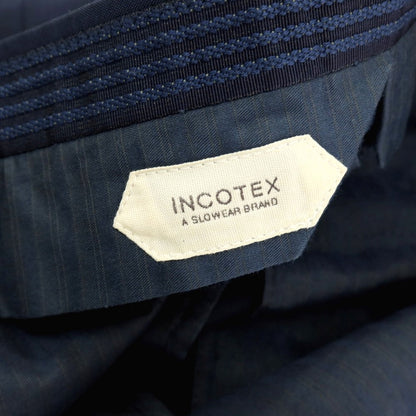 【中古】インコテックス INCOTEX SUPER130’S ウール ドレススラックスパンツ ネイビー【サイズ46】【 状態ランクB 】【 メンズ 】