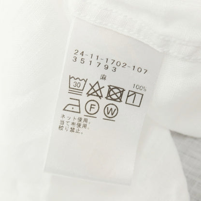 【中古】ブリッラ ペル イル グスト Brilla per il gusto リネン ワイドカラー カジュアルシャツ ホワイト【サイズM】【 状態ランクB 】【 メンズ 】