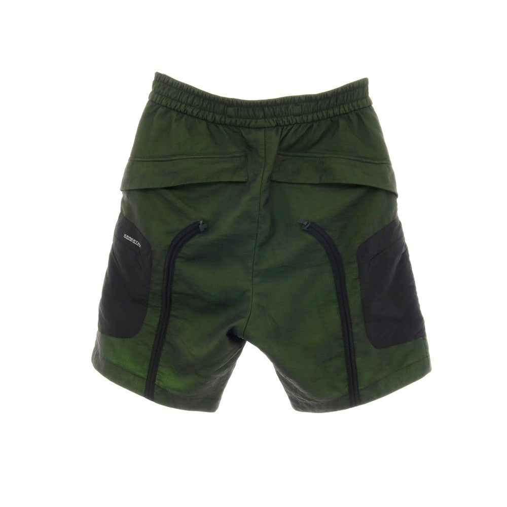 【中古】クラカタウ KRAKATAU ナイロン ショートパンツ グリーンxブラック【サイズ32】【 状態ランクB 】【 メンズ 】