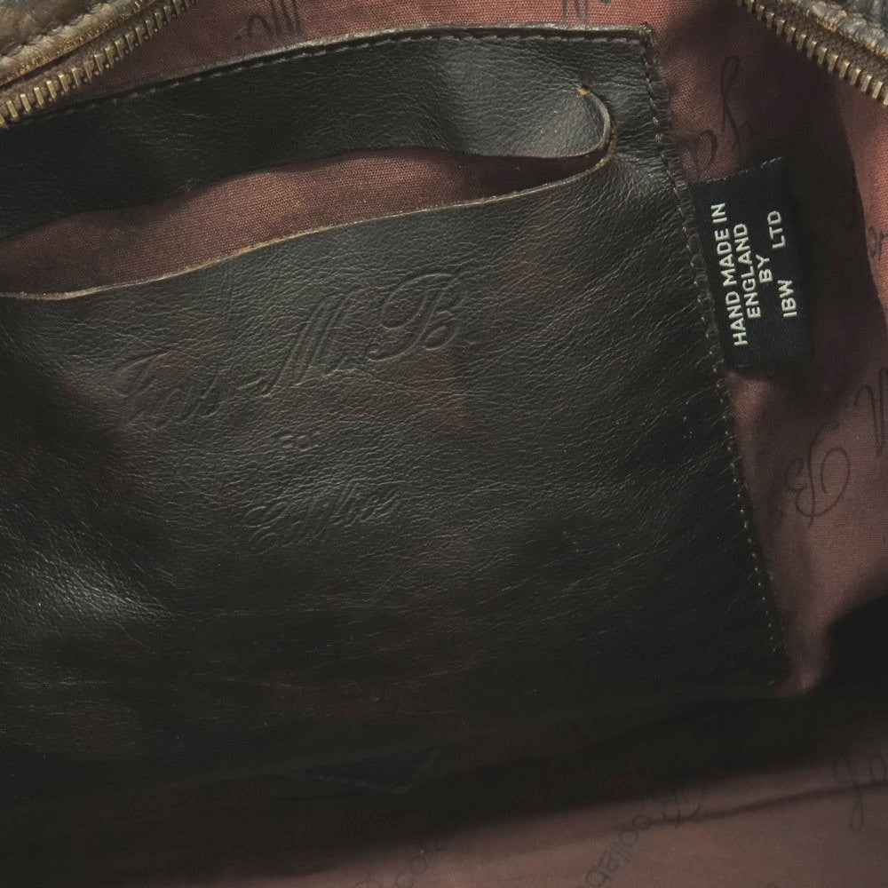 【中古】ジャスエムビー JAS.M.B 3way レザー ウィングトラベラーバッグ ショルダーバッグ ダークブラウン【 状態ランクD 】【 メンズ 】