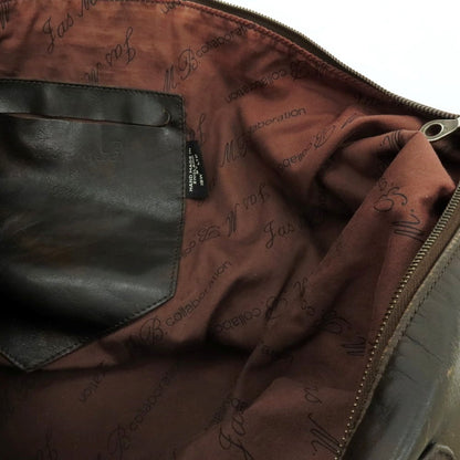 【中古】ジャスエムビー JAS.M.B 3way レザー ウィングトラベラーバッグ ショルダーバッグ ダークブラウン【 状態ランクD 】【 メンズ 】