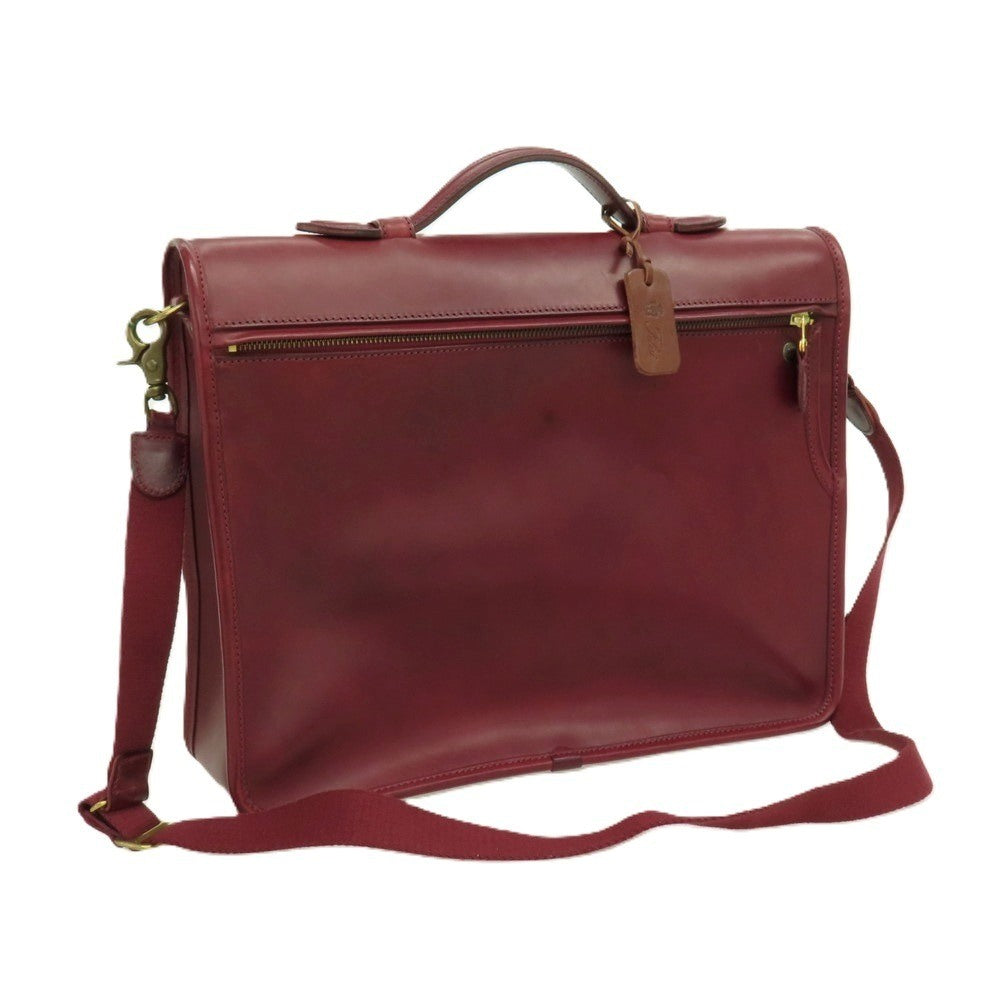 【中古】フェリージ Felisi 1811 2way レザー ブリーフケース ボルドー【 状態ランクB 】【 メンズ 】