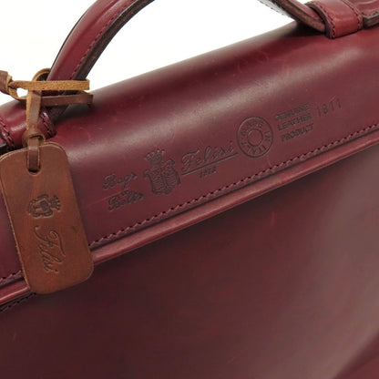 【中古】フェリージ Felisi 1811 2way レザー ブリーフケース ボルドー【 状態ランクB 】【 メンズ 】