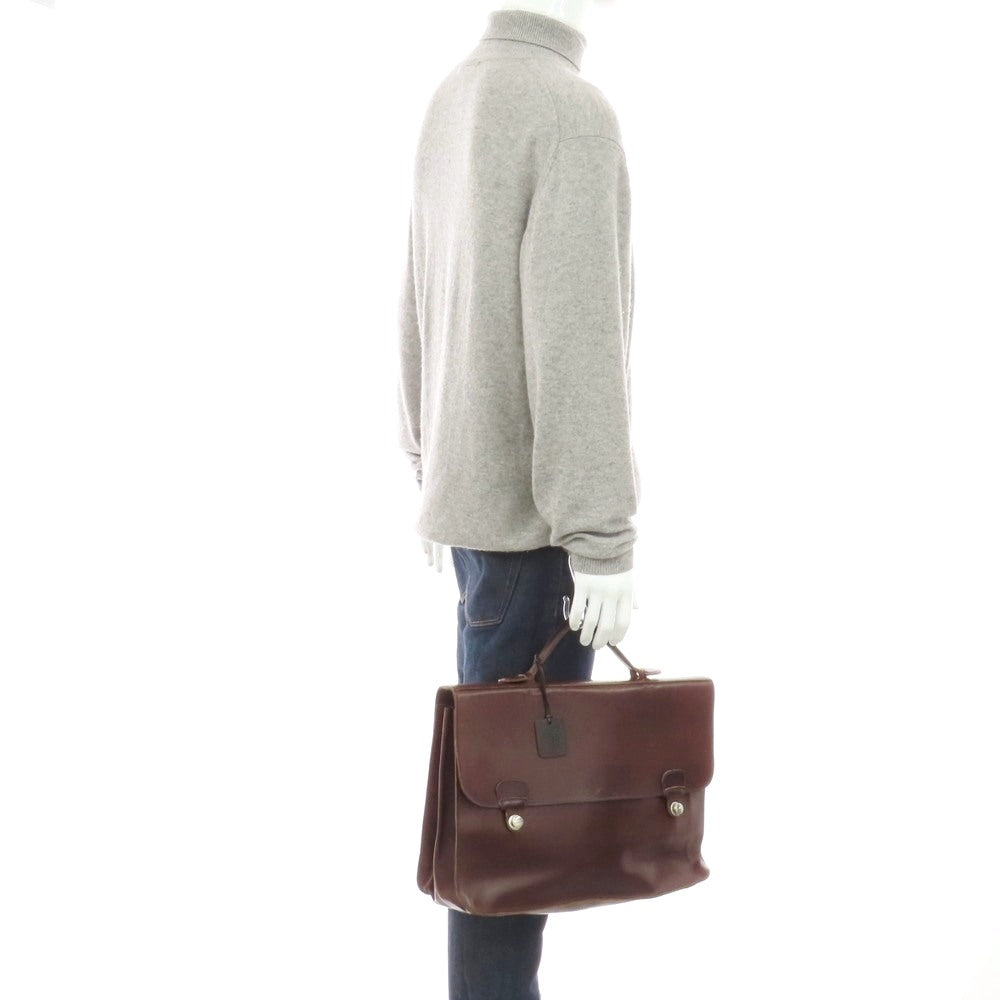 【中古】フェリージ Felisi 1934 レザー ブリーフケース ダークブラウン【 状態ランクC 】【 メンズ 】