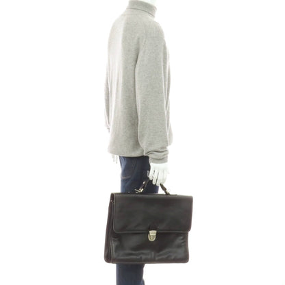 【中古】ラ バガジェリー LA BAGAGERIE 2way レザー ブリーフケース ブラック【 状態ランクD 】【 メンズ 】