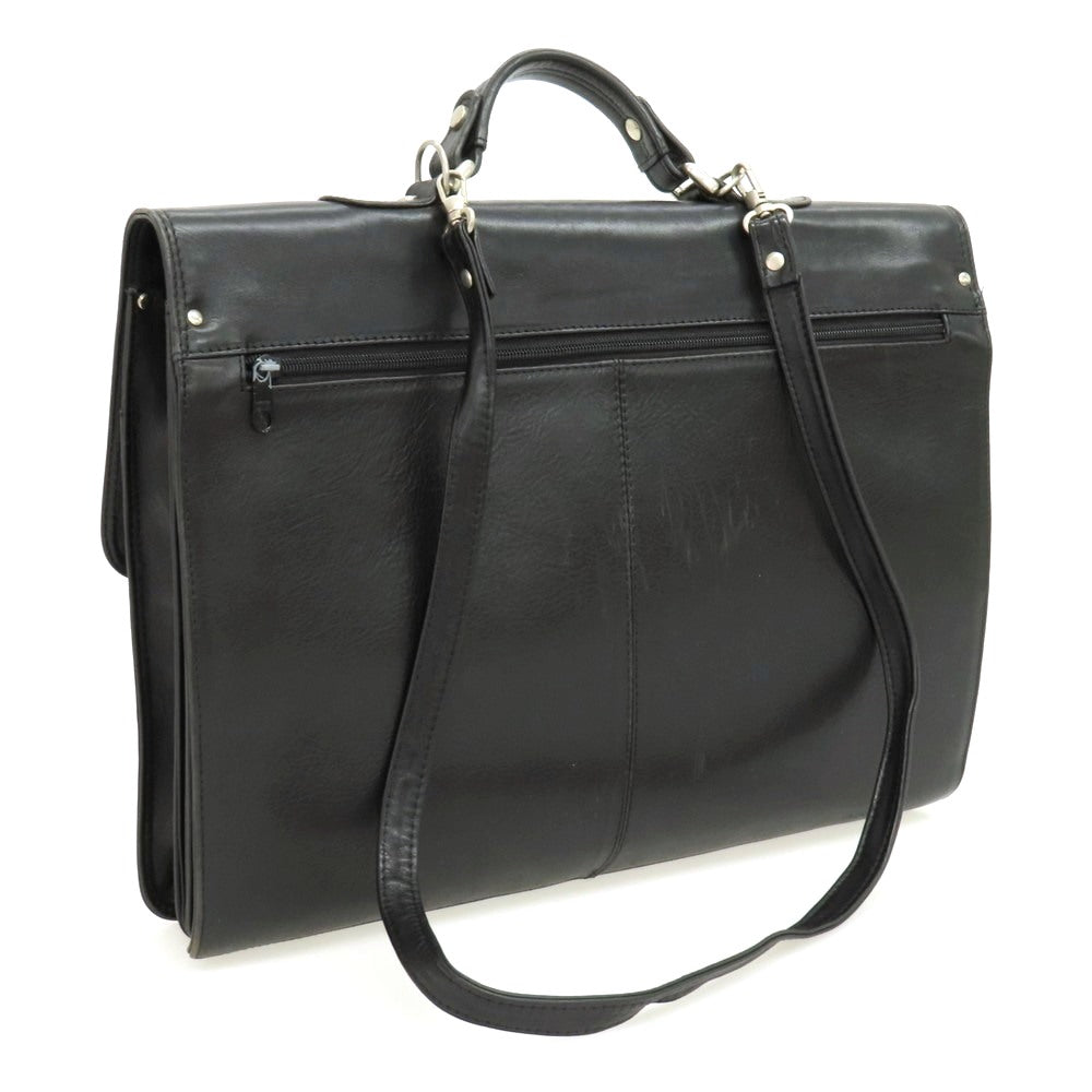 【中古】ラ バガジェリー LA BAGAGERIE 2way レザー ブリーフケース ブラック【 状態ランクD 】【 メンズ 】