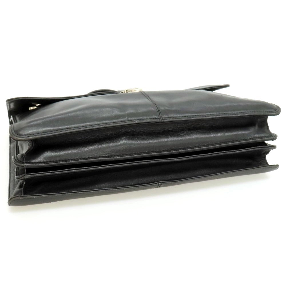 【中古】ラ バガジェリー LA BAGAGERIE 2way レザー ブリーフケース ブラック【 状態ランクD 】【 メンズ 】