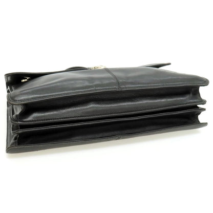 【中古】ラ バガジェリー LA BAGAGERIE 2way レザー ブリーフケース ブラック【 状態ランクD 】【 メンズ 】