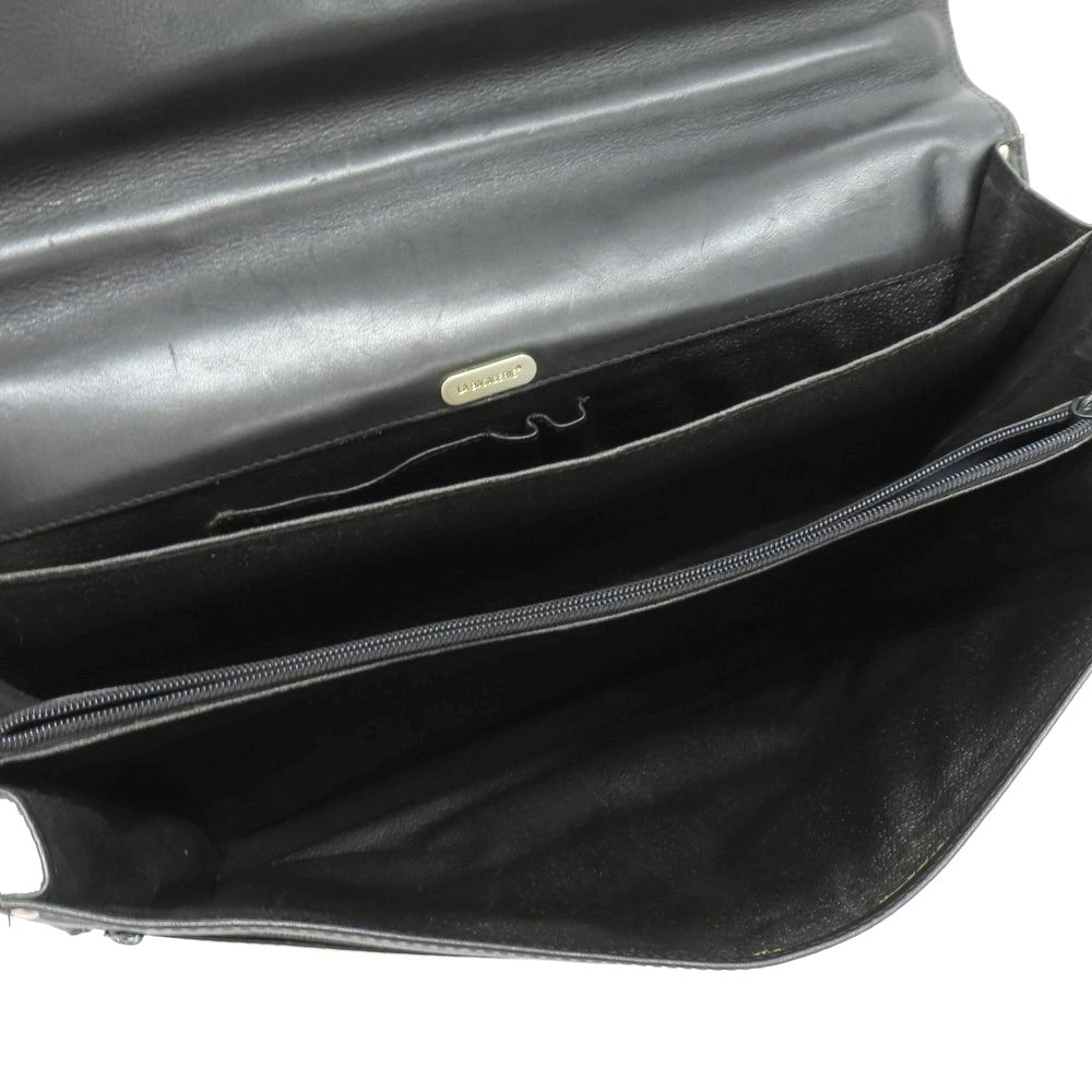 【中古】ラ バガジェリー LA BAGAGERIE 2way レザー ブリーフケース ブラック【 状態ランクD 】【 メンズ 】
