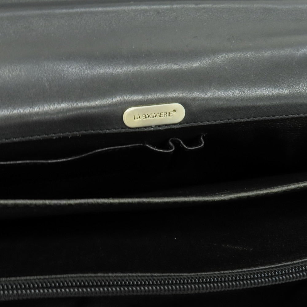【中古】ラ バガジェリー LA BAGAGERIE 2way レザー ブリーフケース ブラック【 状態ランクD 】【 メンズ 】