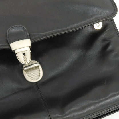 【中古】ラ バガジェリー LA BAGAGERIE 2way レザー ブリーフケース ブラック【 状態ランクD 】【 メンズ 】