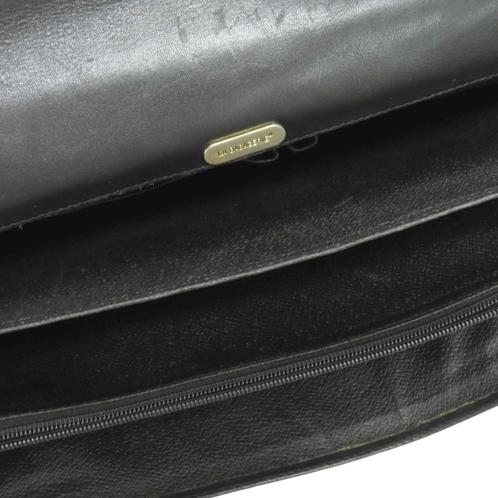 【中古】ラ バガジェリー LA BAGAGERIE 2way レザー ブリーフケース ブラック【 状態ランクD 】【 メンズ 】