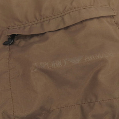 【中古】エンポリオ アルマーニ EMPORIO ARMANI ナイロン 巾着型 ドローストリングタイプ バックパック・リュック ブラウン【 状態ランクC 】【 メンズ 】