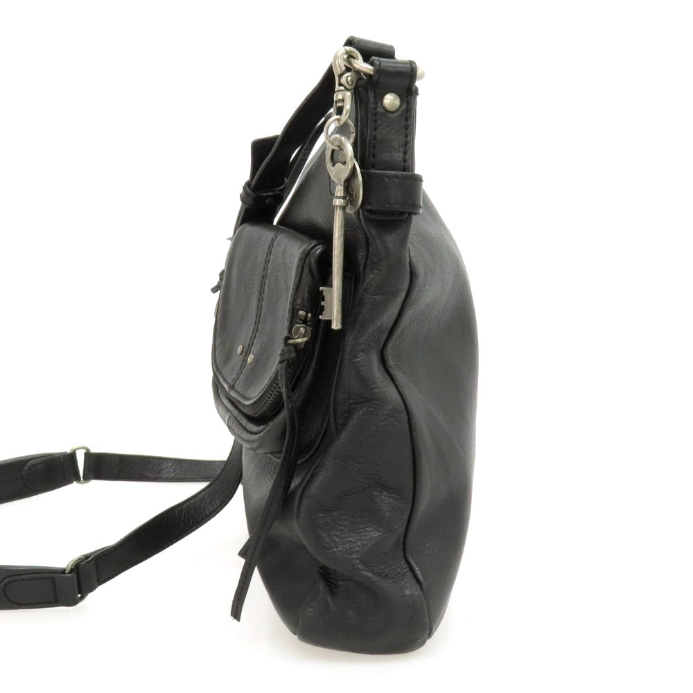 【中古】アート バーグ ART/BERG レザー ショルダーバッグ ブラック【 状態ランクC 】【 メンズ 】