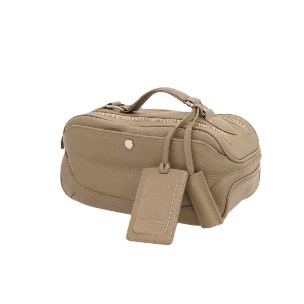 【中古】ペッレモルビダ PELLE MORBIDA シュリンクレザー メイデンボヤージュシリーズ セカンドバッグ グレージュ【 状態ランクC 】【 メンズ 】