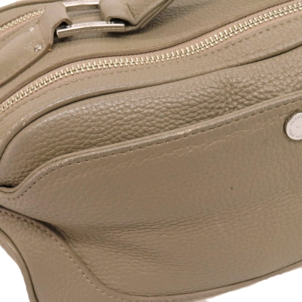 【中古】ペッレモルビダ PELLE MORBIDA シュリンクレザー メイデンボヤージュシリーズ セカンドバッグ グレージュ【 状態ランクC 】【 メンズ 】